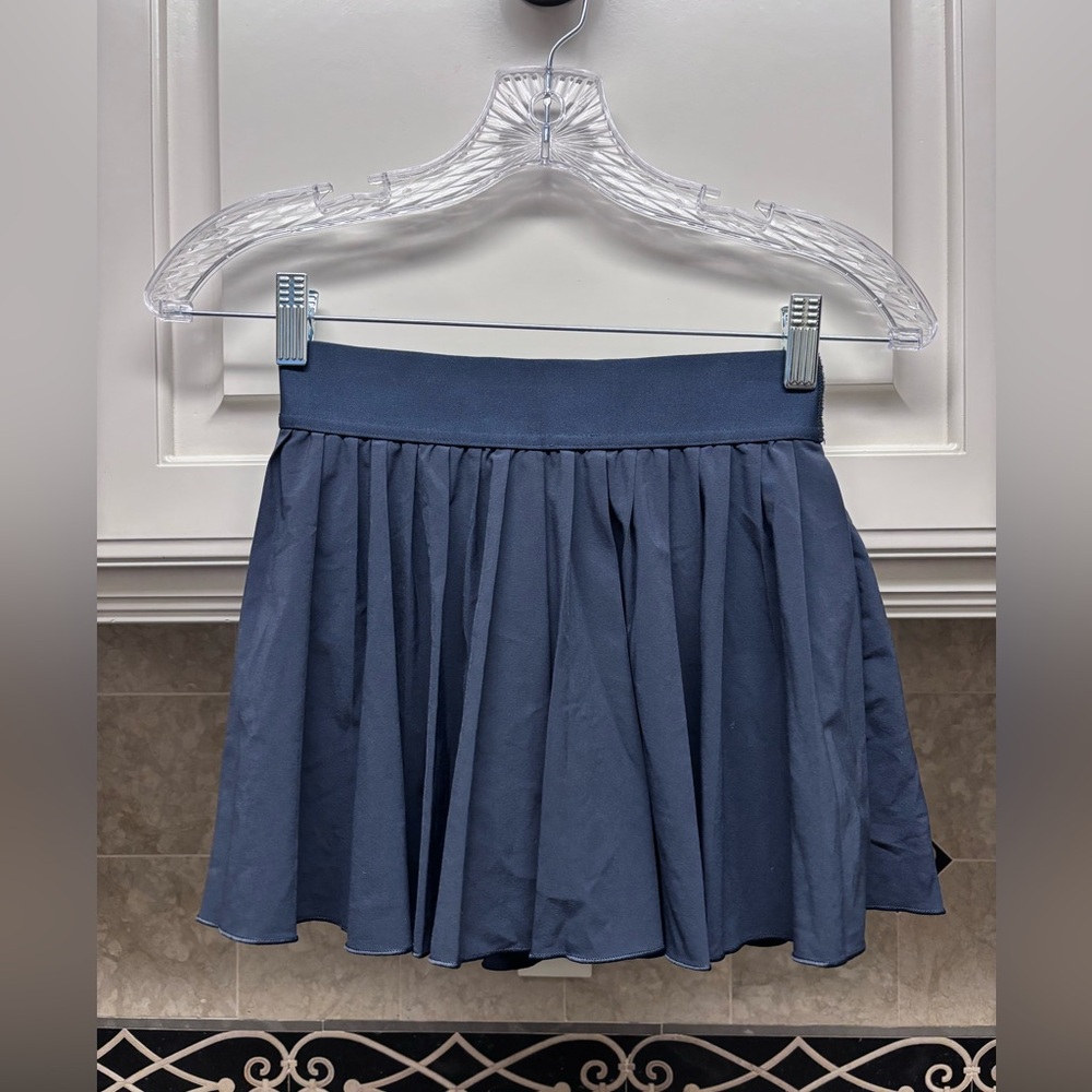 TNA Navy Blue Pleated Tennis Mini Skirt Size XXS